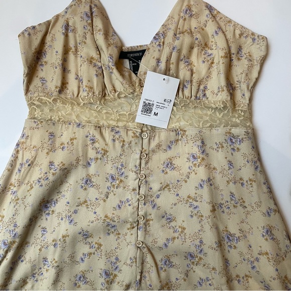 Forever 21 Floral Mini Slip Dress NWT - Picture 8 of 8